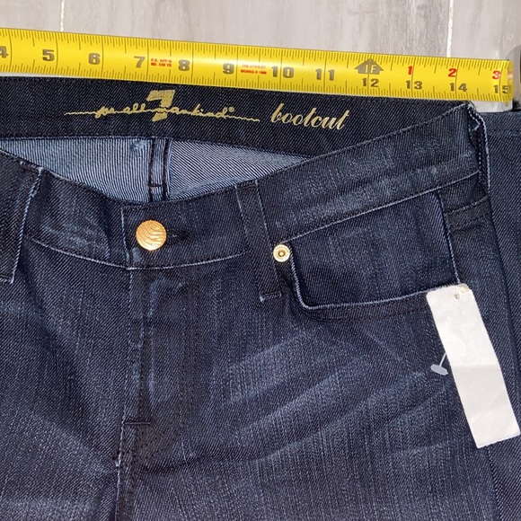7 For All Mankind Bootcut, Midnight Blue & Made in the USA, 27x33, NWT $186 MSRP - Picture 6 of 12
